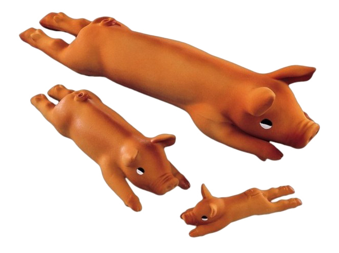 Rotaļlieta suņiem NOBBY PIGLET 14cm (latekss, ar čīkstētāju)