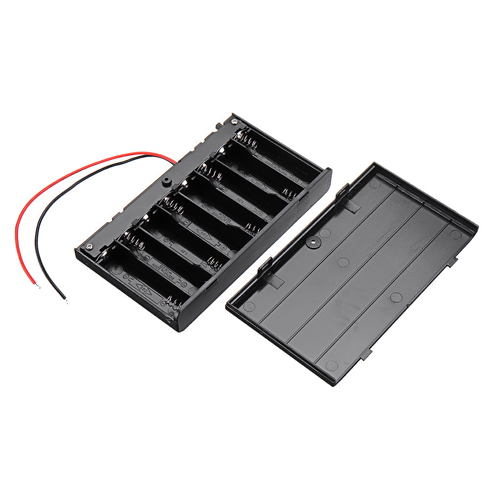 Slots AA Battery Box Battery Board Holder with Switch for 8xAA Batteries DIY Kit Case
