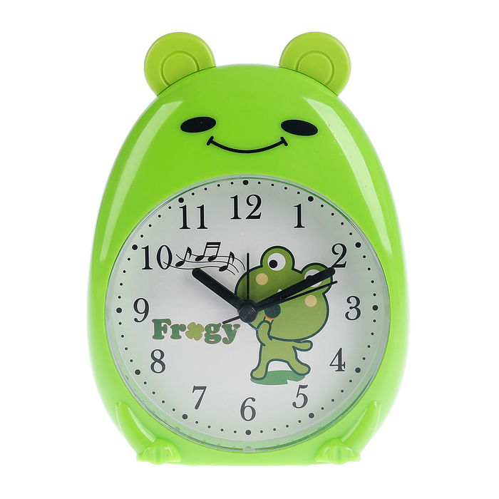 Alarm. Svetová séria zvierat. Zelená žaba, podsvietenie, 12 * 16 cm