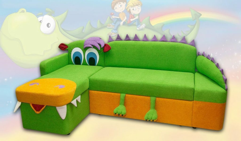 Gyermek sarok kanapé Krokodil modell