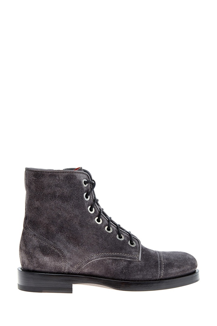 Charcoal suede boots