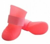 Botas de silicone para cães Leonardo, cor: rosa, tamanho 1 (4 peças)