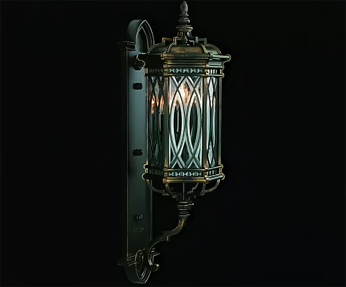 These sconces seem to be born in an old gloomy castle, devoid of decor and look rather austere.