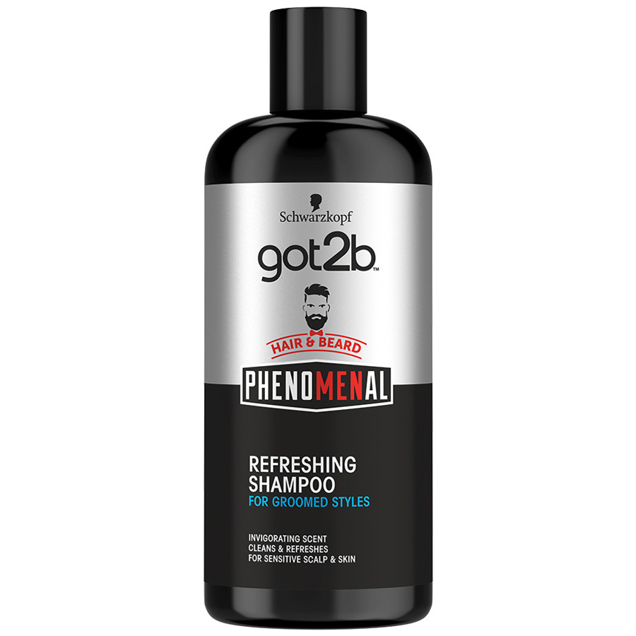Champú Got2b para cabello y barba Phenomenal Cleansing and Freshness, 250ml