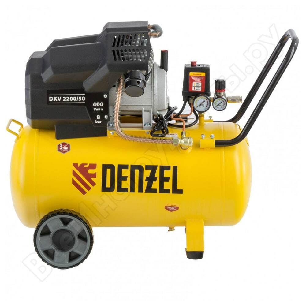 Compressore aria denzel dkv2200/50, x-pro 2,2 kw, 400 l/min, 50 l 58083