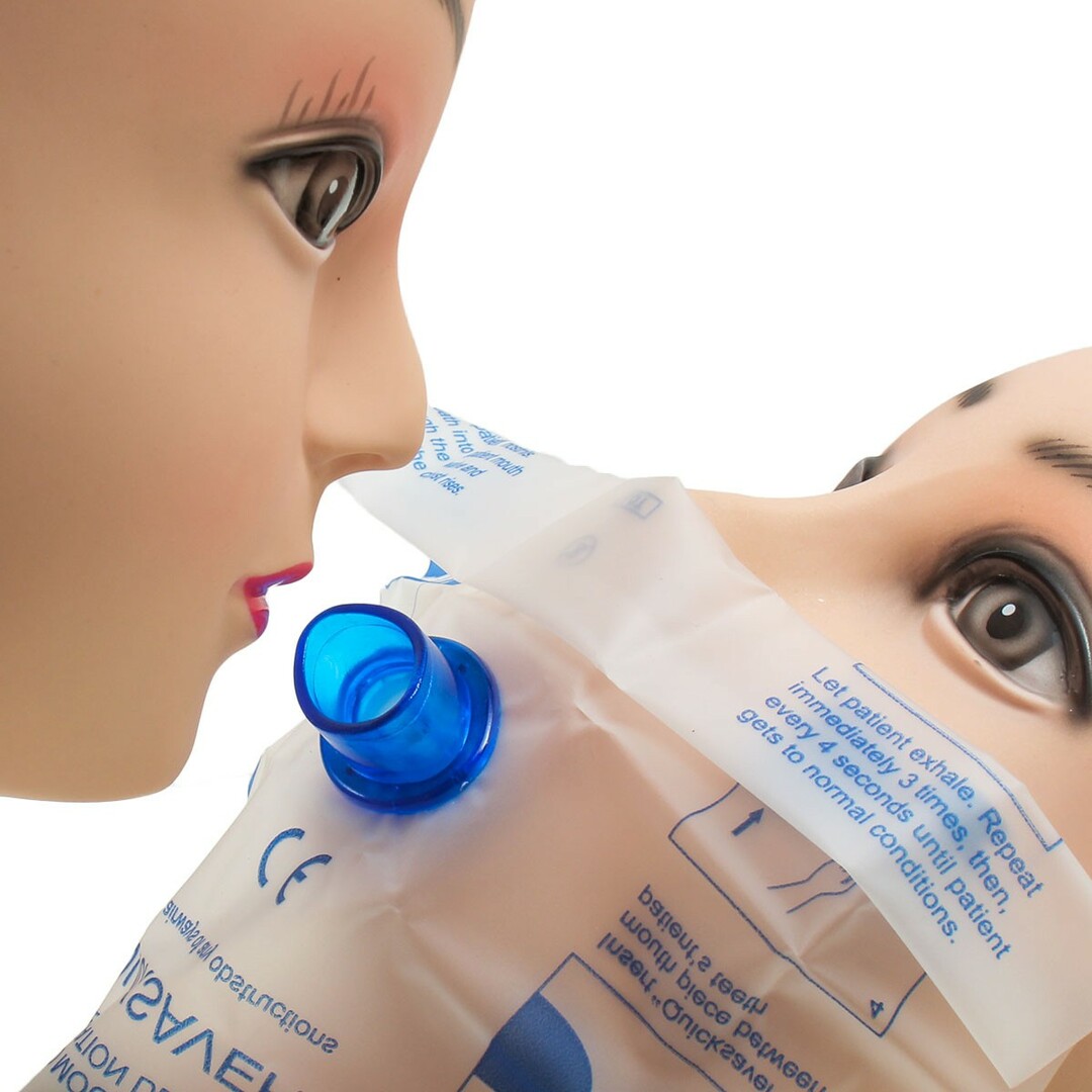 Reanimação Boca Respiratória Boca Máscara de proteção facial com válvula unidirecional