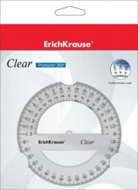 Protractor Clear, 360 ° / 12 cm