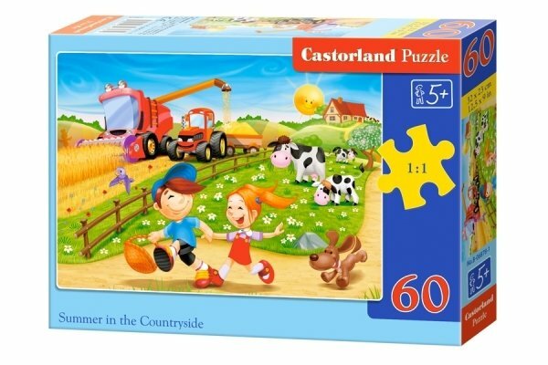 Puzzle Castor Land MIDI Sommer im Dorf 60el, 32 * 23cm В-06878