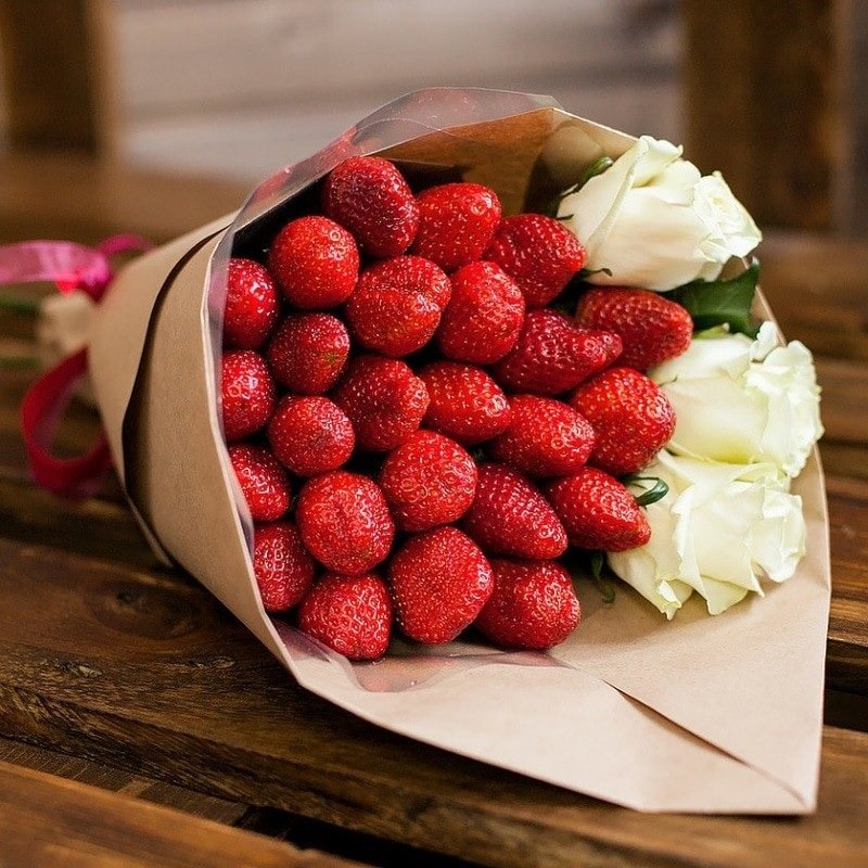 Bouquet av jordbær