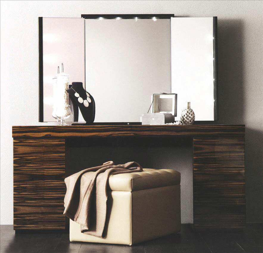 high-tech dressing table with mirror