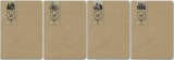 Carnet, Phénix +, A4. 48 feuilles, règle, (176 * 250mm), couverture, papier kraft, bloc intérieur collé teinté