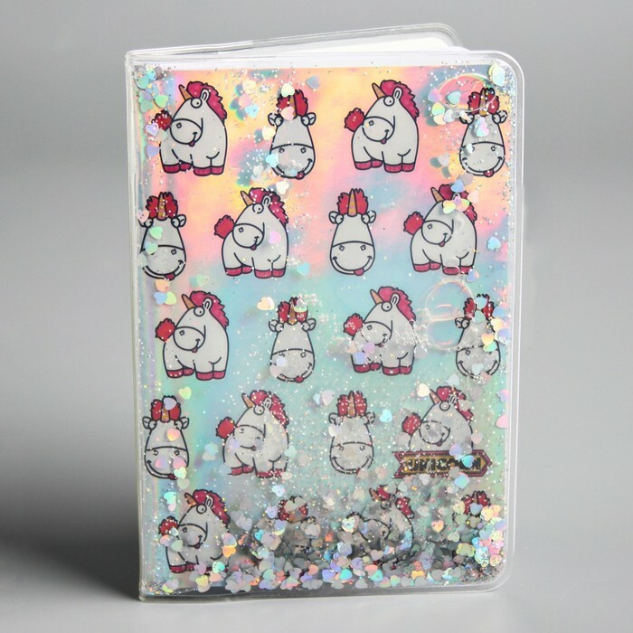 A6 notebook with sequins " Unicorn Fluffy", Despicable Me, 32 sheets