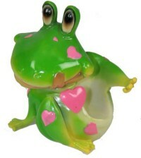 Mobile phone stand Frog in love, 12x8x12 cm