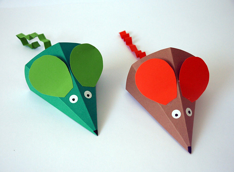 DIY Nieuwjaarssymbool - een muis die geluk zal brengen
