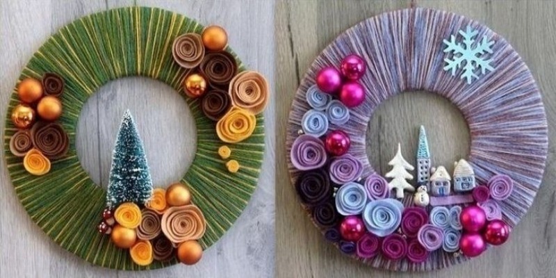 What can you make a Christmas wreath with your own hands?