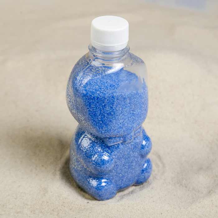 Farbiger Sand in Flaschen \