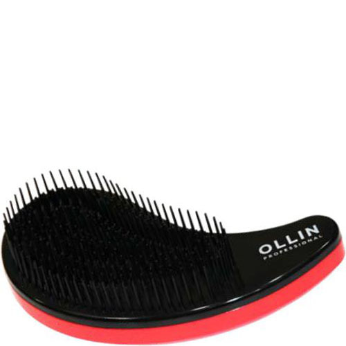 Detangling brush for damp and matted hair with handle