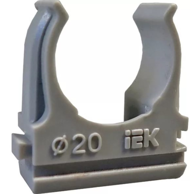Turētājs IEK, 20 mm, piestiprināmām caurulēm