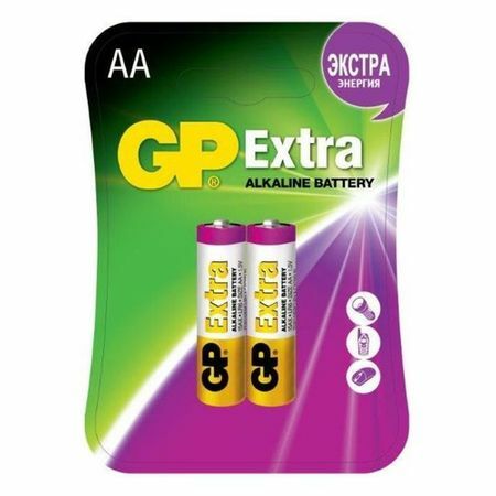 AA -paristo GP Extra Alkaline 15AX LR6, 2 kpl.