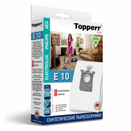Støvposer TOPPERR E 10 3.3l Aeg, Bork, Electrolux, Philips