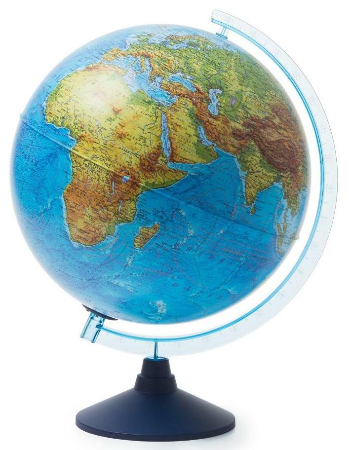 Globe Interactive físico-político com luz de fundo (baterias) INT13200289 # e # quot; 32 cm