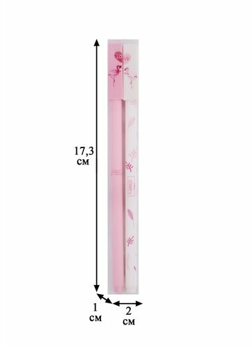 Flamingo pildspalvu komplekts ar sirdi (2gab.) (PVC kaste)