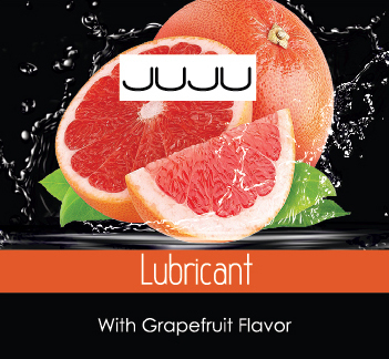 Vannbasert: JUJU Prøve på smøremiddel med smak av grapefrukt - 3 ml.