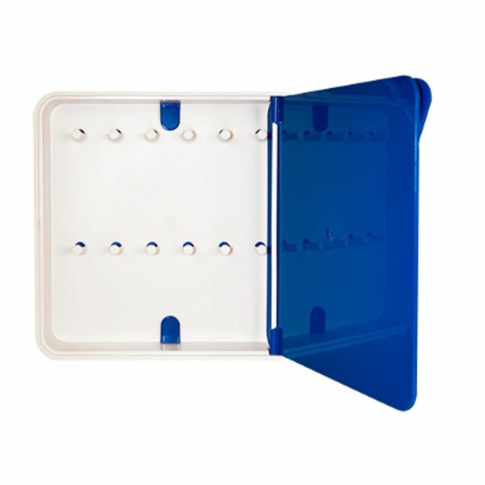 Caja de llaves Byline, color de la puerta azul