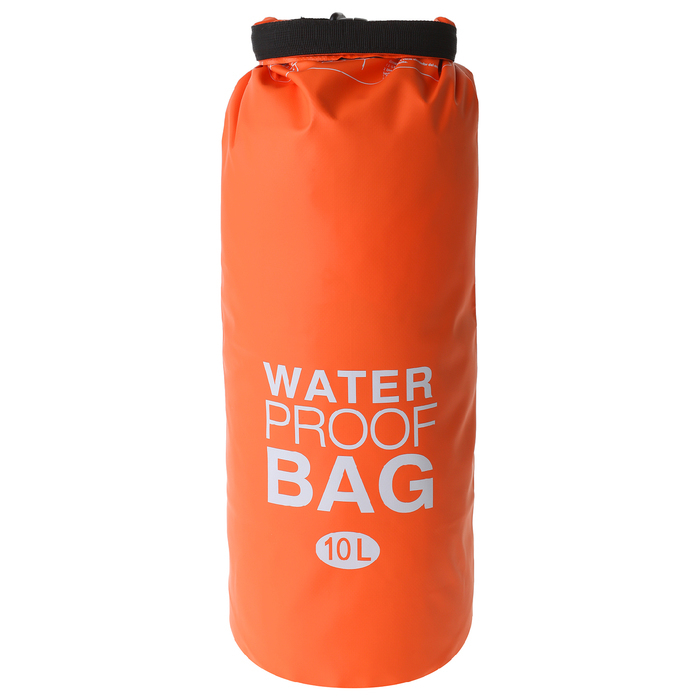 Hermetische Tasche wasserdicht 10 Liter, Dichte 54 Mikron, orange Farbe