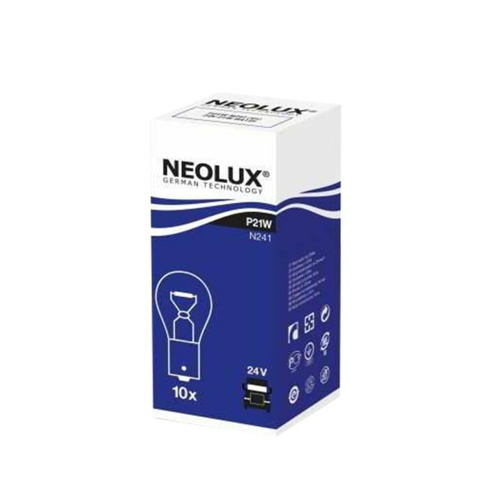 Automotive lamp NEOLUX, P21W, 24 V, 21 W, N241