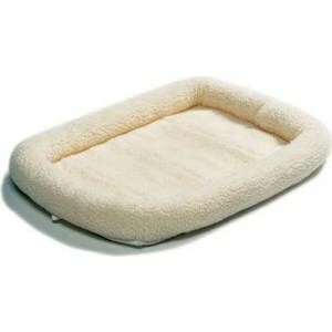 Midwest Quiet Time pelíšek - Fleece 24 \ '\' fleece 58x45 cm bílý pro kočky a psy