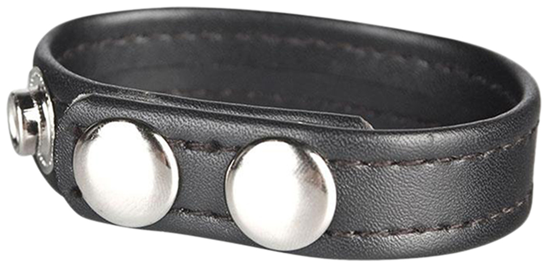 BlueLine PU Leather Snap Cock Ring