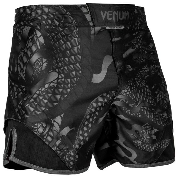 Pantalones cortos de MMA Venum Dragons Flight Negro / Negro Venum