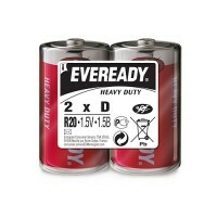 Saltbatterier Energizer Eveready, D R20, 2 stk