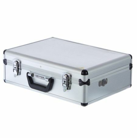 Kutija za alate Dexter 455h330h152 mm, aluminij, srebrna boja