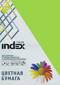 Kleurpapier Index Kleur, 80 g/m2, A4, lichtgroen, 100 vel