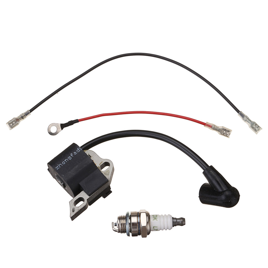 Bobina de encendido WT Cables # y # Conector de bujía para motosierra Stihl 017018 MS170 MS180