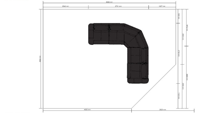 Zaslon dela storitve Kitchenplanner iz IKEA