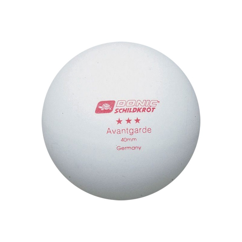 Masa tenisi topları Donic Avantgarde 3 beyaz, 6 adet.