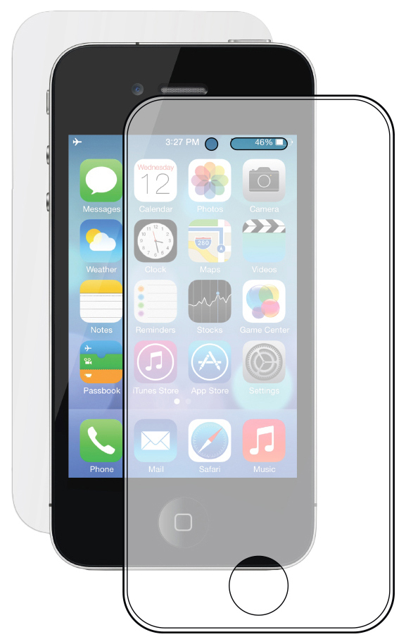 זכוכית מגן Deppa לאפל אייפון 4 / אייפון 4S