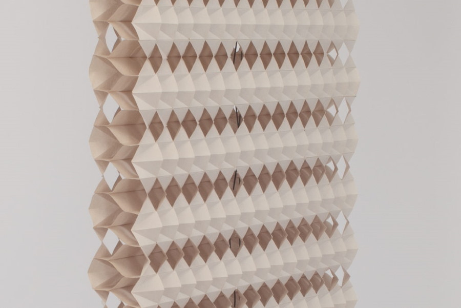 Complex curtains made of thick paper