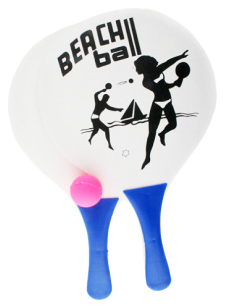 Set Ping Pong Gratwest Pallone da Spiaggia, 2 Racchette, 1 Pallina