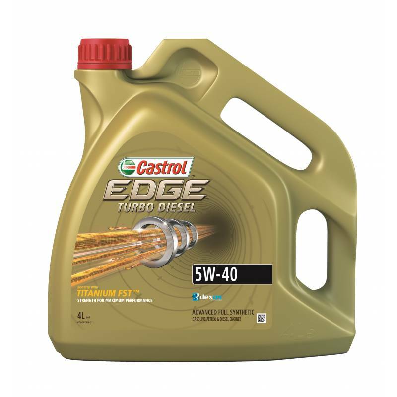 Castrol EDGE TURBO DIESEL 5W-40 syntetisk motorolie 4L