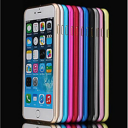 Etui Til Apple iPhone 8 / iPhone 8 Plus / iPhone 6 Plus Stødsikker / Ultratynd kofanger Ensfarvet Hårdmetal til iPhone 8 Plus / iPhone 8 / iPhone 7 Plus