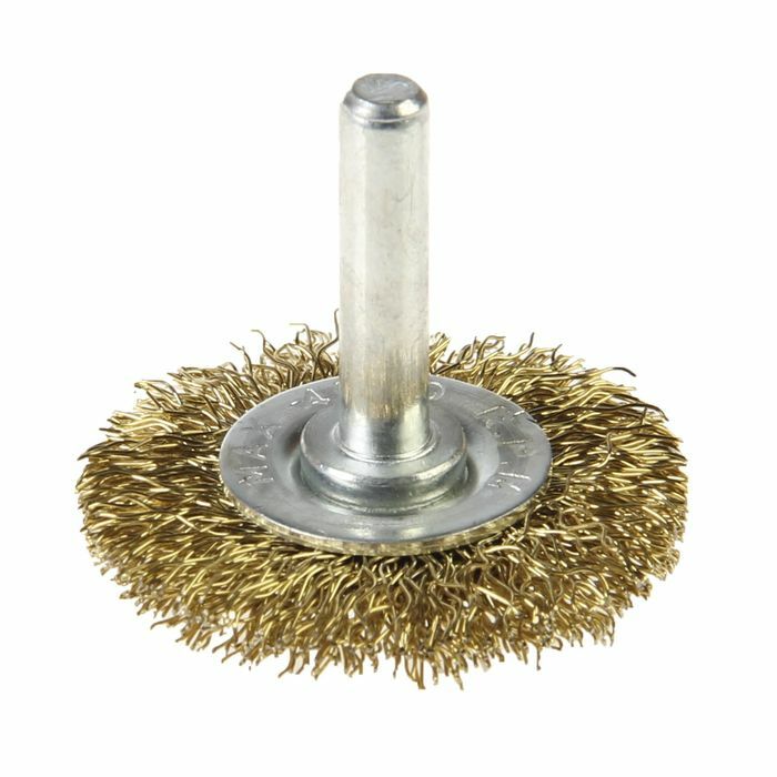 Cepillo de taladro Hobbi con horquilla, redondo, diámetro 40 mm