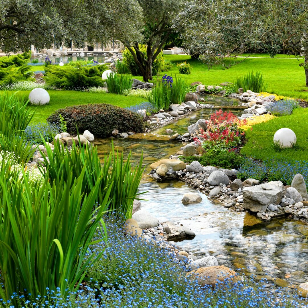 pond in the country design