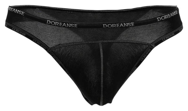 Doreanse Mid Rise Masculino Thong Black (XL)