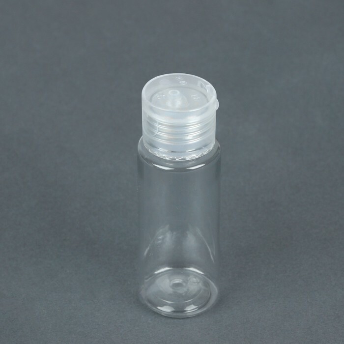 Skladovacia fľaša s dávkovačom, 50 ml, číra / biela