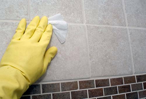 How to clean the seams between the tiles in the kitchen and the bathroom?
