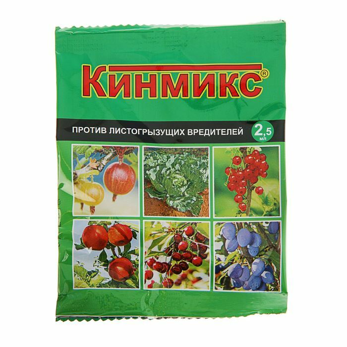 Medios para tratar árboles frutales de plagas Kinmix, paquete, ampolla de 2,5 ml